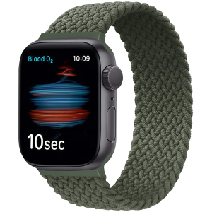 Ремінець Promate Fusion-44L для Apple Watch 42-44 мм 1/2/3/4/5/6/SE Green (fusion-44l.green) краща модель в Хмельницькому