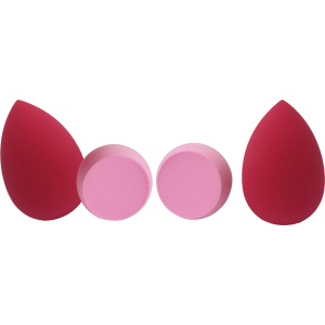 Набор спонжей для макияжа Biutee в боксе для хранения Красно-розовый 4 шт (BEA7358888119) в Хмельницком