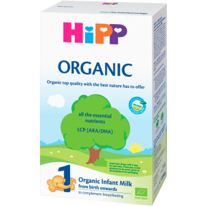 Упаковка органічної дитячої сухої молочної суміші HiPP Organic 1 початкова 5 пачок по 300 г (9062300433637)(9062300439226) ТОП в Хмельницькому