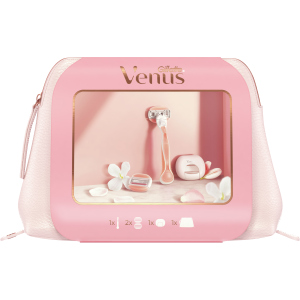хорошая модель Подарочный набор Venus Comfortglide Бритвенная ручка + 2 сменные кассеты + Футляр для кассеты (7702018597574)