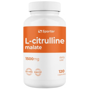 Аминокислота Sporter L-Citrulline malate 1500 мг 120 капсулы (4820249720257) в Хмельницком