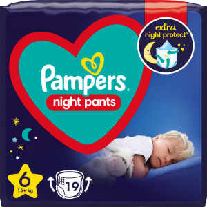 Подгузники-трусики ночные Pampers Night Pants Размер 6 (15+ кг) 19 шт (8006540234761) в Хмельницком