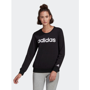 Свитшот Adidas W Lin Ft Swt GL0718 2XL Black/White (4064044883476)