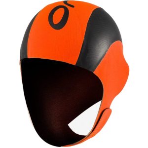 Неопренова шапочка Orca High Visibility Neoprene Swim Cap Orange/Black (LA424854) краща модель в Хмельницькому