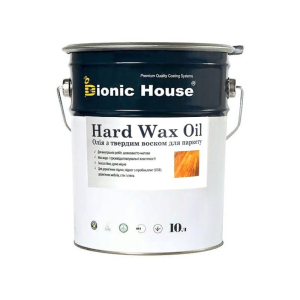 Масло с твердым воском BIONIC-HOUSE HARD WAX OIL для мебели и паркета 10л лучшая модель в Хмельницком