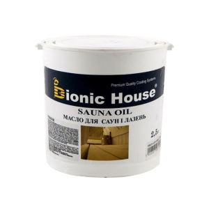 купити Олія вологозахисна BIONIC-HOUSE SAUNA OIL для лазень та саун 2,5л