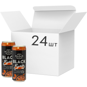 Упаковка слабоалкогольного напитка Riga Black Balsam Spritz Cocktail 5% 0.33 л x 24 шт (4750021009853) ТОП в Хмельницком