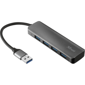 USB-хаб Trust Halyx 4-Port USB-A 3.2 Aluminium (TR23327) в Хмельницькому