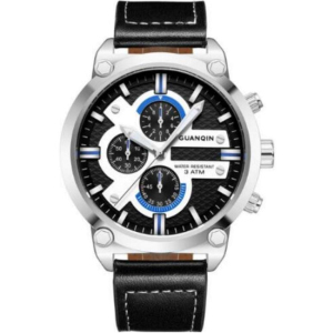 Чоловічий годинник Guanqin Silver-Black-Black GS19088 CL (GS19088SBB) ТОП в Хмельницькому
