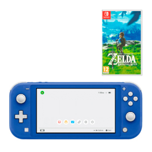 Набір Консоль Nintendo Switch Lite Blue 32GB Нове + Гра The Legend of Zelda Breath of The Wild Озвучка Nintendo Switch Нове краща модель в Хмельницькому