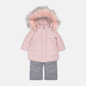 Зимовий комплект (куртка + напівкомбінезон) Evolution 05-ЗД-21 104 см Пудра\Сірий (4823078577832) краща модель в Хмельницькому