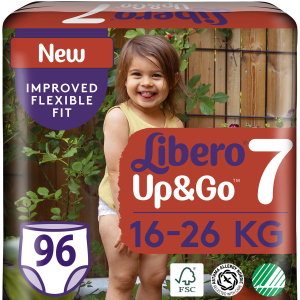 Підгузки-трусики Libero Up&Go 16-26 кг розмір 7 96 шт (7322541481302) в Хмельницькому