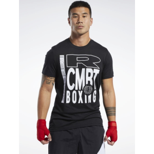 Футболка Reebok Combat Boxing Tee FJ5333 S Black (4062054547807) краща модель в Хмельницькому