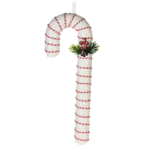 Елочная игрушка Christmas Decoration Конфеты 110х55х330 мм Белая (CAA130020_белый) лучшая модель в Хмельницком