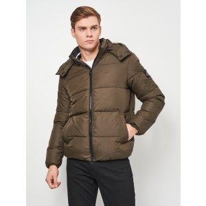 Пуховик Calvin Klein Jeans Essentials Non Down Jacket J30J319057-LBL L Black Olive (8719854518938) краща модель в Хмельницькому