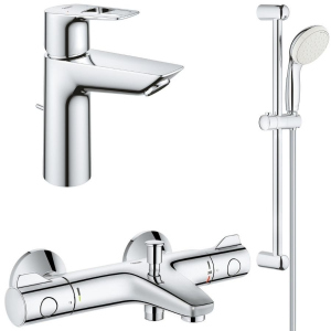 Набір змішувачів для душу Grohe BauLoop, хром (UA34550TM0) краща модель в Хмельницькому