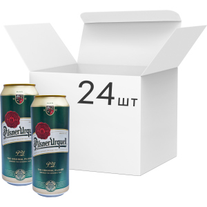 Упаковка пива Pilsner Urquell світле фільтроване 4.4% 0.5 л x 24 шт (8594404000084) в Хмельницькому