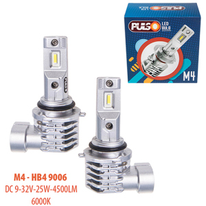 Автолампи Pulso M4-HB4 9006/LED-chips CREE/9-32v/2x25w/4500Lm/6000K (M4-HB4 9006) краща модель в Хмельницькому