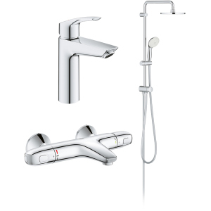 Набір змішувачів GROHE Eurosmart New UA34102TS0 (23324003+34155003+27389002) в Хмельницькому