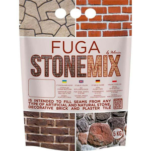 Затирка Заповнювач швів Polimin Fuga Stonemix білий 5 кг в Хмельницькому