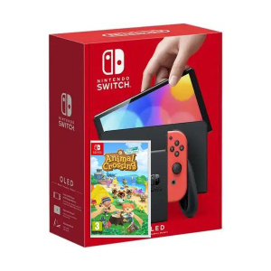 Nintendo Switch (OLED model) Neon Blue-Red + Гра Гра Animal Crossing: New Horizons (російська версія) в Хмельницькому