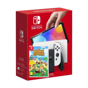 Nintendo Switch (OLED model) White + Гра Animal Crossing: New Horizons (російська версія) ТОП в Хмельницькому