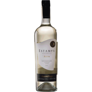 Вино Estampa Fina Reserva Sauvignon/Chard/Viognier белое сухое 0.75 л 13% (7808721800182)