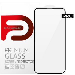 Защитное стекло ArmorStandart Pro 3D для Apple iPhone 13 Pro Max Black лучшая модель в Хмельницком