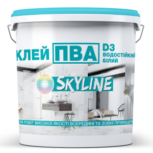 ПВА Клей прочный универсальный водостойкий D3 SkyLine 10 кг ТОП в Хмельницком