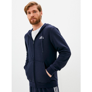 Толстовка Adidas M Bl Ft Fz GK9045 L Legink/White (4064045214613) краща модель в Хмельницькому