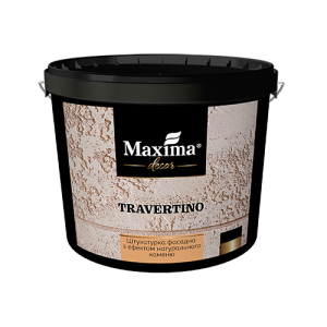 Штукатурка фасадная с эффектом натурального камня Travertino Maxima Decor - 15 кг (45658) ТОП в Хмельницком