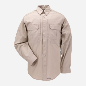 Рубашка тактическая 5.11 Tactical Taclite Pro Long Sleeve Shirt 72175 XXL TDU Khaki (2000000111919) ТОП в Хмельницком