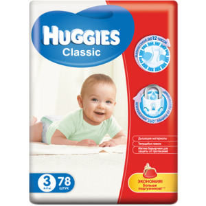 хорошая модель Подгузники Huggies Classic 3 Mega 78 шт. (5029053544861)