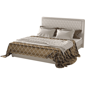 Ліжко Aqua Rodos Кристал 180 х 200 см Бежевий (АР000031945) краща модель в Хмельницькому