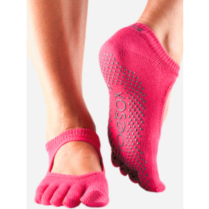 Носки ToeSox Grip Full Toe Bella L (43-45) Пурпурные (841090108661) лучшая модель в Хмельницком