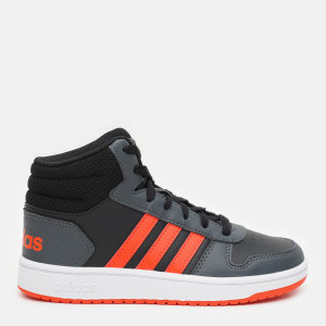 Кеды детские Adidas Hoops Mid 2.0 K GZ7768 35 Cblack/Solred/Gresix (4064049104453) лучшая модель в Хмельницком