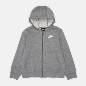 Толстовка детская Nike B NSW Hoodie Fz Club DA5067-091 134-140 см S+ Серая (0194496411294) лучшая модель в Хмельницком