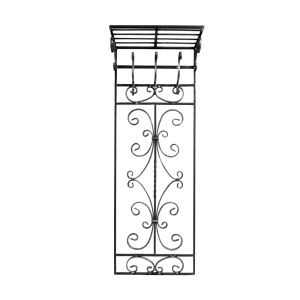 Кованая Вешалка настенная с полкой Артдеко 1450х515 (68.030) лучшая модель в Хмельницком