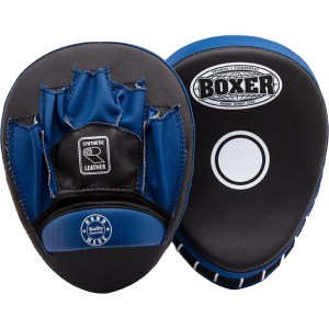 Лапы боксерские гнутые Boxer Черно-синие (2011-01B) лучшая модель в Хмельницком