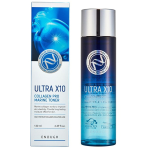 Тонер, що омолоджує Enough Ultra X10 Collagen Pro Marine Toner з колагеном 130 мл (8809438485630)