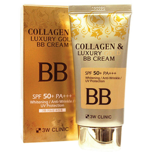 ВВ-крем для обличчя 3W Clinic Collagen & Luxury Gold BB Cream SPF50+/PA+++ 50 мл (8809331318875) в Хмельницькому