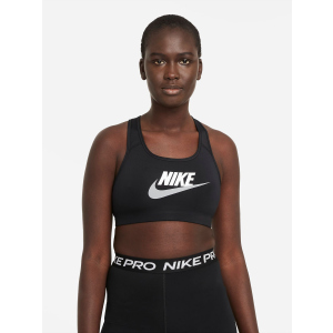 Спортивный топ Nike W Nk Df Swsh Cb Futura Gx Bra DM0579-010 S Черный (195241990569) в Хмельницком