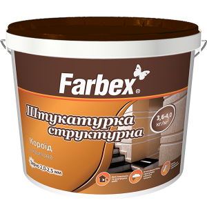 Штукатурка структурна акрилова «Короїд» Farbex білий 18 кг рейтинг