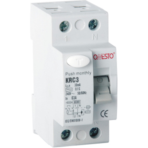 Диференціальне реле ONESTO 1п+N 32А RCD 30mA тип AC (KRC3) (6990150201317) ТОП в Хмельницькому