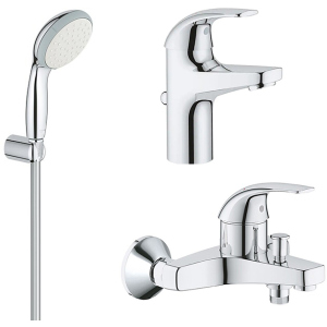 Набір змішувачів GROHE Start Curve 126746 (23805000+23768000+26198000) краща модель в Хмельницькому