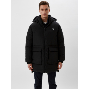 Куртка Calvin Klein Jeans Dropped Hem Ribstop Puffer J30J319589-BEH XL Black (8719854513469) лучшая модель в Хмельницком