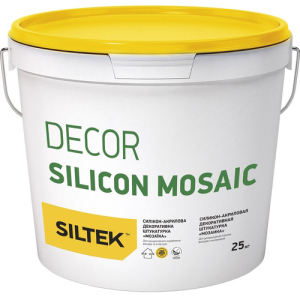 купить Штукатурка декоративная мозаика Siltek Decor Silicon Mosaic зерно 1,2-1,6 мм 25кг