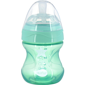 купить Детская Антиколиковая бутылочка для кормления Nuvita Mimic Cool 150 мл Зеленая (NV6012GREEN)