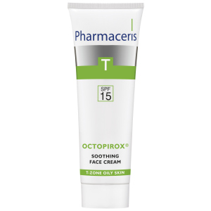 Заспокійливий крем для обличчя Pharmaceris T Octopirox SPF15 30 мл (5900717141711) ТОП в Хмельницькому