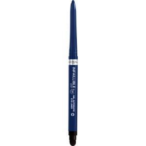 Водостойкий автоматический гелевый карандаш для век L'Oreal Paris Infaillible Grip Liner Blue Jersey темно-синий 1 г (3600524026677) ТОП в Хмельницком